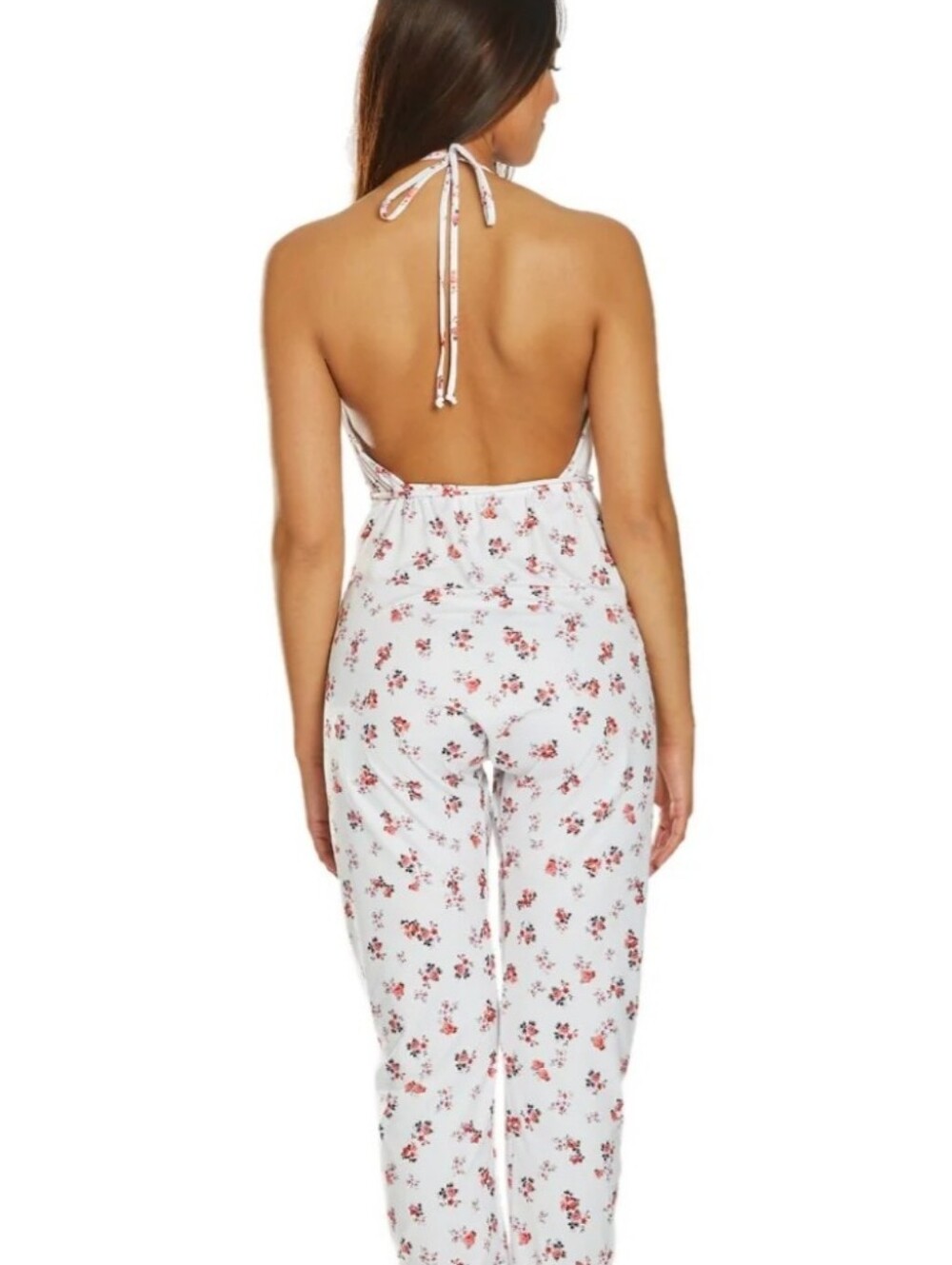 Spiritual Gangster Charcoal Halter Wrap Jumpsuit - Picture 3 of 10
